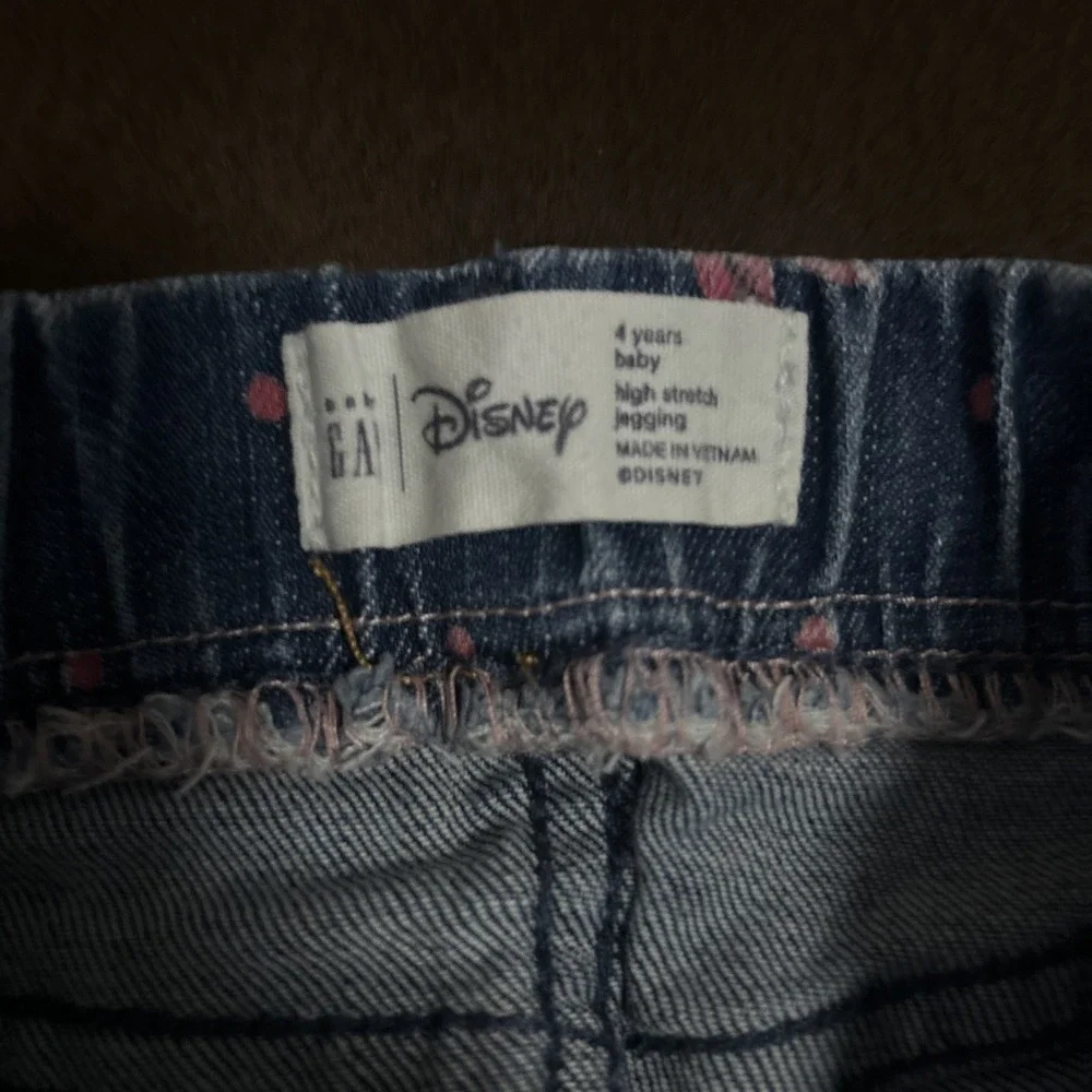 Dinsey/Baby Gap Minnnie Mouse High Stretch Jeggings 4 Years Elastic Waist